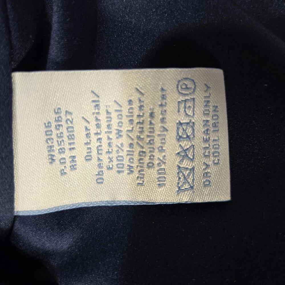 Boden Navy 100% Wool Scalloped Sheath Dress Size US 4R UK 8R Professional Work - Picture 6 of 9
